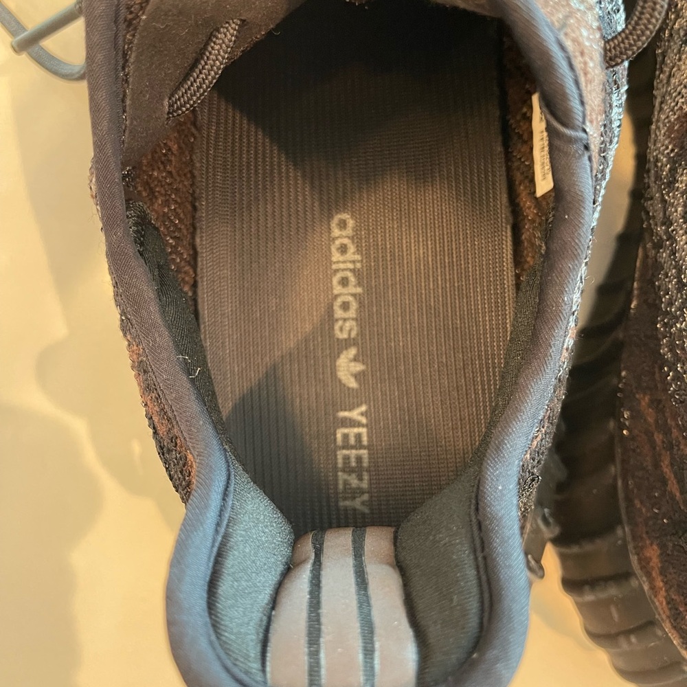 Adidas Yeezy black brown sneakers worn once